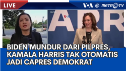 Laporan VOA untuk Metro TV: Biden Mundur dari Pencapresan, Kamala Harris Tak Otomatis Jadi Capres AS