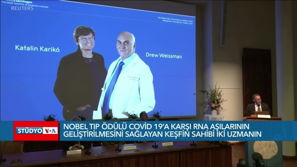 Nobel Tıp Ödülü COVID-19’a karşı elçi RNA aşılarının geliştirilmesini sağlayan iki uzmana verildi
