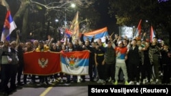 Slavlje pristalica pokreta Evropa sad u Podgorici, 2. april 2023. (Foto: REUTERS/Stevo Vasiljevic)