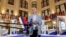 FILE — Yekaterina Duntsova speaks in Moscow, Russia, Dec. 20, 2023. On Saturday, the former TV journalist was disqualified as a candidate for Russia's presidential election. She planned to run on a platform of opposing the war in Ukraine.