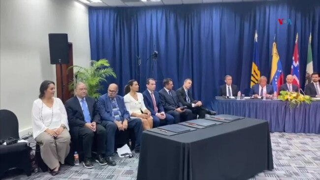 El gobierno de Venezuela y la oposición acuerdan nuevas alianzas en Barbados