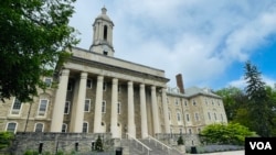 Built in 1867, Old Main is the administrative center of Pennsylvania State University in Pennsylvania, May 11, 2024.