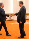 Američki državni sekretar Antony Blinken sastaje se s kineskim predsjednikom Xi Jinpingom u Velikoj dvorani naroda, 26. aprila 2024. u Pekingu.