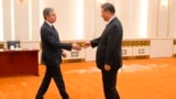 U.S. Secretary of State Antony Blinken meets with Chinese President Xi Jinping at the Great Hall of the People, April 26, 2024, in Beijing.