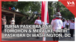 Purna Paskibra dari Tomohon dan Merauke, Latih Paskibra di Washington, DC