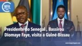Presidente da Guiné-Bissau Umaro Sissoco Embaló (esquerda) e Presidente do Senegal (direita) Bassirou Diomaye Faye
