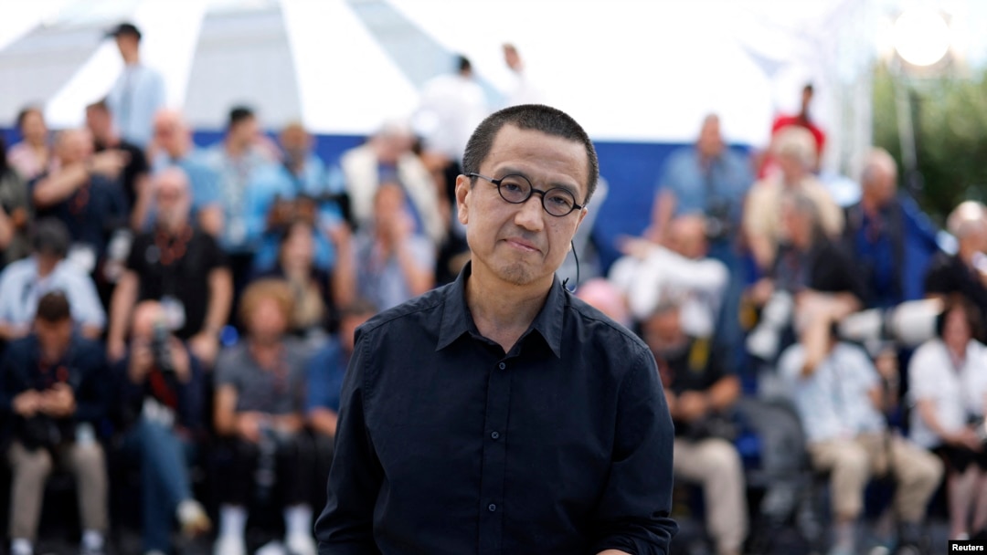 資料照片：中國導演婁燁帶著他執導的電影《一部未完成的電影》參加法國康城影展。(2024年5月17日)