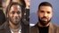 Kombinasi foto yang menampilkan rapper Drake (kanan) dan penyanyi rap Kendrick Lamar. (Foto: AP)