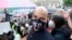 FILE - Opposition leader Andrey Pivovarov attends a rally to collect signatures to cancel the results of voting on amendments to the Constitution in Moscow, Russia, July 15, 2020. 