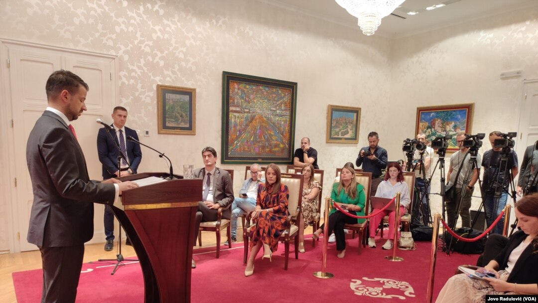 Predsednik Crne Gore Jakov Milatović na Cetinju, 10. avgust 2023.