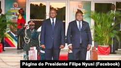 Umaro Sissoco Embaló, Presidente da Guiné-Bissau, e Filipe Nyusi, Presidente de Moçambique, Maputo, 19 junho 2024