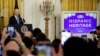 U.S. President Joe Biden addresses a Hispanic Heritage Month reception in the White House.
