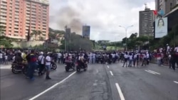 Protestas en las calles de Caracas