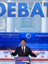 S lijeva na desno: bivša guvernerka Južne Karoline Nikki Haley, guverner Floride Ron DeSantis, biotech poduzetnik Vivek Ramaswami, tokom debate u Kaliforniji, 27. 9. 2023. / Reuters