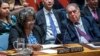 린다 토머스-그린필드 유엔 주재 미국 대사는 18일 유엔 안보리가 개최한 ‘핵 군축·비확산’ 회의에서 발언하고 있다.