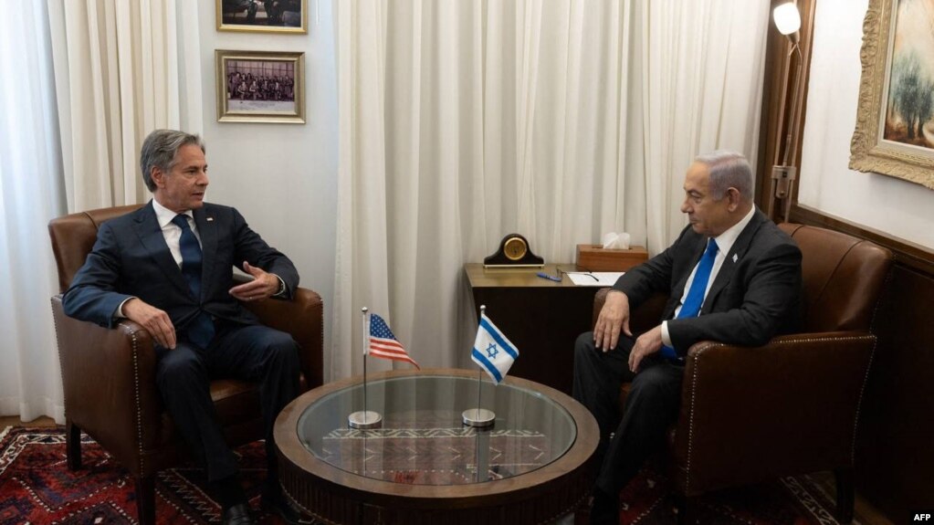 Blinken diskuton çështjen e pengjeve dhe ndihmave për Gazën me Netanyahun