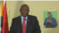 Screen grab of South African President Cyril Ramaphosa's televised address announcing the establishment of two new government ministries as part of his cabinet reshuffle on March 6, 2023.