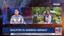 Laporan Langsung VOA untuk BTV: Lebaran di Wisma Indonesia, Diramaikan Kuliner Opor hingga Gerai Pemilu