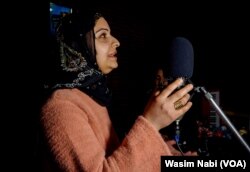 Nafeesa Jeelani is one of the emerging female singers from the Indian side of Kashmir. She polishes her singing skills from Mizrab Studio located in the Benina neighborhood of Srinagar.