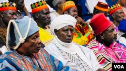 Des leaders communautaires lors du festival international Pulaaku à Ouagadougou.