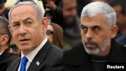 Benjamin Netanjahu, premijer Izraela i Jahja Sinvar, lider Hamasa (Foto: Reuters)