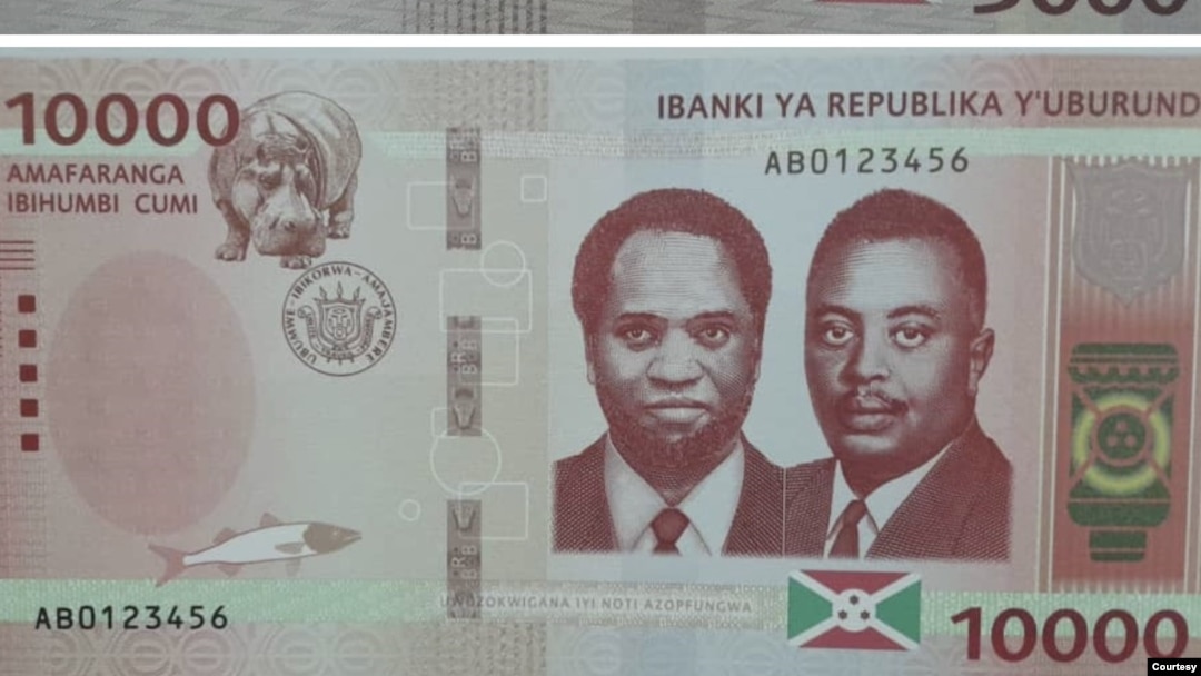 Ishusho y'inoti y'ibihumbi 10 igiye gukoreshwa mu Burundi 