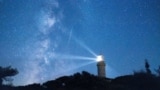 A meteor streaks in the night sky during the annual Perseid meteor shower on the island of Lastovo, Croatia, Aug. 12, 2023. 