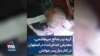 گریه پدر صالح میرهاشمی،‌ معترض اعدام شده در اصفهان در کنار مزار پسر جوانش 