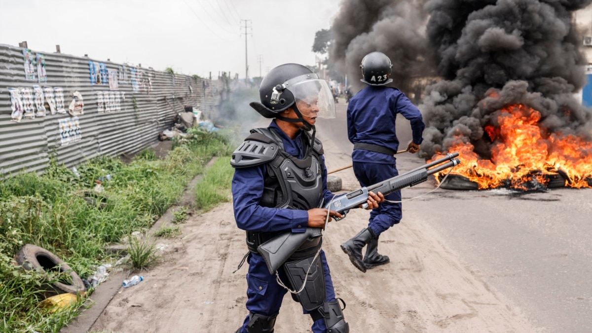 Police Gather in DR Congo Capital Ahead of Election Protest