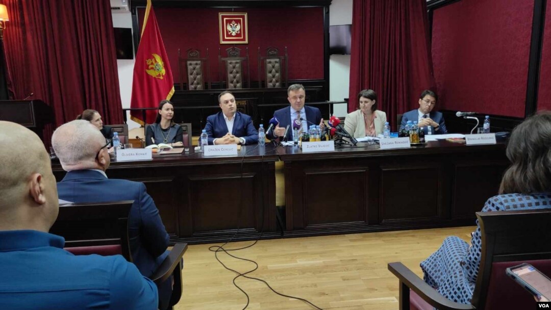 Okrugli sto "Popis - statistički ili politički proces” u Podgorici, 20. oktobar 2023. (Foto: VOA)