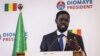 Senegalese opposition presidential candidate Bassirou Diomaye Faye addresses his first press conference after being declared winner of Senegal's presidential election, in Dakar, on March 25, 2024.