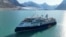 The MV Ocean Explorer, a cruise ship with 206 passengers and crew, which run aground in northwestern Greenland, is pictured Sept. 12, 2023. (SIRIUS/Joint Arctic Command via AP)