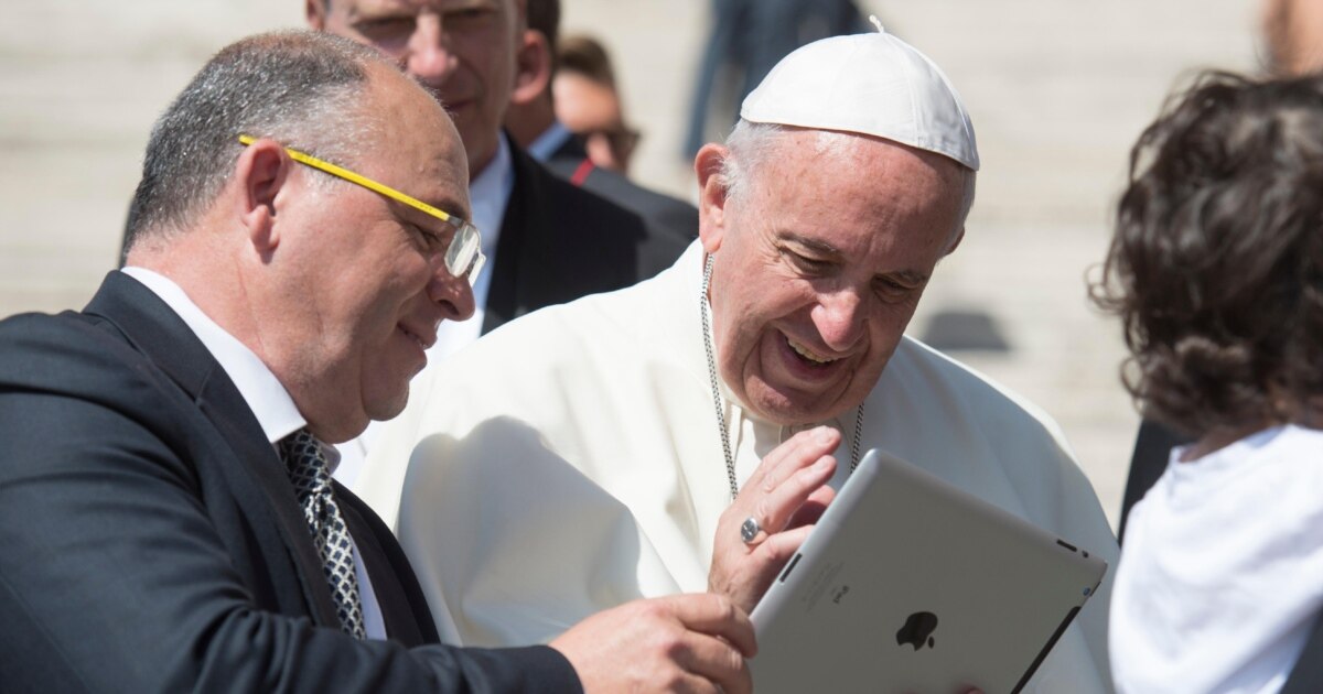 Pope Using Computer Pope Warns Against Potential Dangers of Artificial Intelligence
