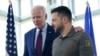 FILE - U.S. President Joe Biden walks with Ukrainian President Volodymyr Zelenskyy during the G7 Summit in Hiroshima, Japan, May 21, 2023. Zelenskyy is expected to meet with Biden at the White House after next week's U.N. General Assembly meeting in New York.