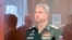 FILE - This photo taken and released by Basmanny District Court press service on April 24, 2024, shows Deputy Defense Minister Timur Ivanov standing in a defendants' cage in court in Moscow.