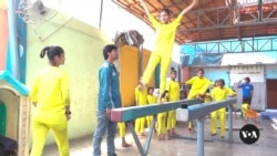 Pakistani sisters choose gymnastics over working as child laborers