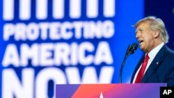 Former President Donald Trump speaks at the Conservative Political Action Conference, also known as CPAC, at National Harbor in Oxon Hill, Maryland, March 4, 2023.