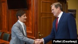 Premijerka Ana Brnabić sa kongresmenom Majkom Tarnerom (FoNet)