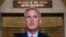 Ketua DPR Kevin McCarthy di Gedung Capitol, Washington, D.C., Selasa, 12 September 2023. McCarthy mengarahkan komite DPR AS untuk membuka penyelidikan resmi pemakzulan terhadap Presiden Joe Biden. (AP/J.Scott Applewhite)