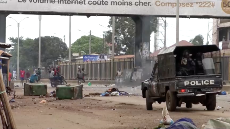 Manifestations à Conakry: la police dément la mort de sept personnes