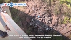VOA60 Africa - At least 45 dead in South Africa bus crash
