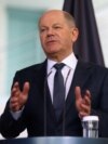FILE - German Chancellor Olaf Scholz in Berlin, Germany, April 29, 2024. On Saturday, German Chancellor Olaf Scholz and European Union leaders decried a recent spate of attacks on politicians in Germany.