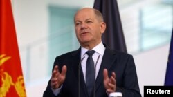 FILE - German Chancellor Olaf Scholz in Berlin, Germany, April 29, 2024. 