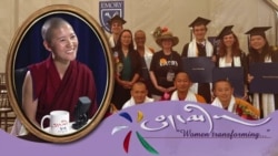 ཚན་རིག་དང་ནང་ཆོས་ཟུང་འབྲེལ་སློབ་གཉེར་བ་བཙུན་མ་པ་སངས་བུ་ཁྲིད། 