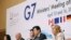 Japan's Environment Minister Akihiro Nishimura and Minister of Economy, Trade and Industry Yasutoshi Nishimura attend at a news conference of G7 Ministers' Meeting on Climate, Energy and Environment in Sapporo, Apr. 16, 2023, (Kyodo via Reuters) 