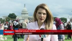 ABD Kongresi önünde Cuma namazı kılındı