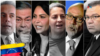 Collage de fotografías de los políticos de oposición en Venezuela que suenan como posibles representantes de la candidata ganadora de la primaria, María Corina Machado, si le impiden postularse para la presidencial de julio.