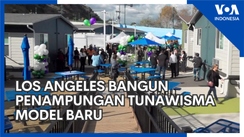 Los Angeles Bangun Penampungan Tunawisma Model Baru