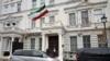 Police officers stand on duty outside the Iranian Embassy in London, Britain, Jan. 14, 2023. 