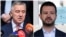 Kandidat Demokratske partije socijalista (DPS) i aktuelni predsjednik Crne Gore Milo Đukanović i kandidat i jedan od lidera Evrope sad Jakov Milatović. (Foto: Reuters, Stevo Vasiljević)
